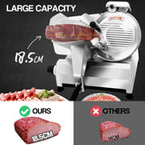 EuroChef Commercial 10 Meat Slicer Food Cutting Machine Electric Deli Shaver - Top-Down View