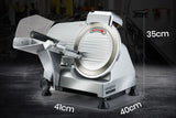 EUROCHEF 8 Inch Commercial Meat Slicer 280W Electric Food Cutting Machine, Deli Shaver Cutter 200mm - Front View