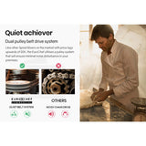 EUROCHEF 30L Spiral Dough Mixer Commercial Machine Bakery Bread Kneader Litre Small - Side View