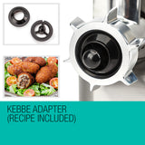 EuroChef Meat Grinder Electric Mincer Sausage Filler Kebbe Maker - Side View
