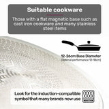 EUROCHEF Induction Cooktop, 2000W, 9 Heat Levels, Fast Electric Portable Cooker, Touch Controls - Extra Image