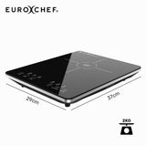 EUROCHEF Induction Cooktop, 2000W, 9 Heat Levels, Fast Electric Portable Cooker, Touch Controls - Extra Image