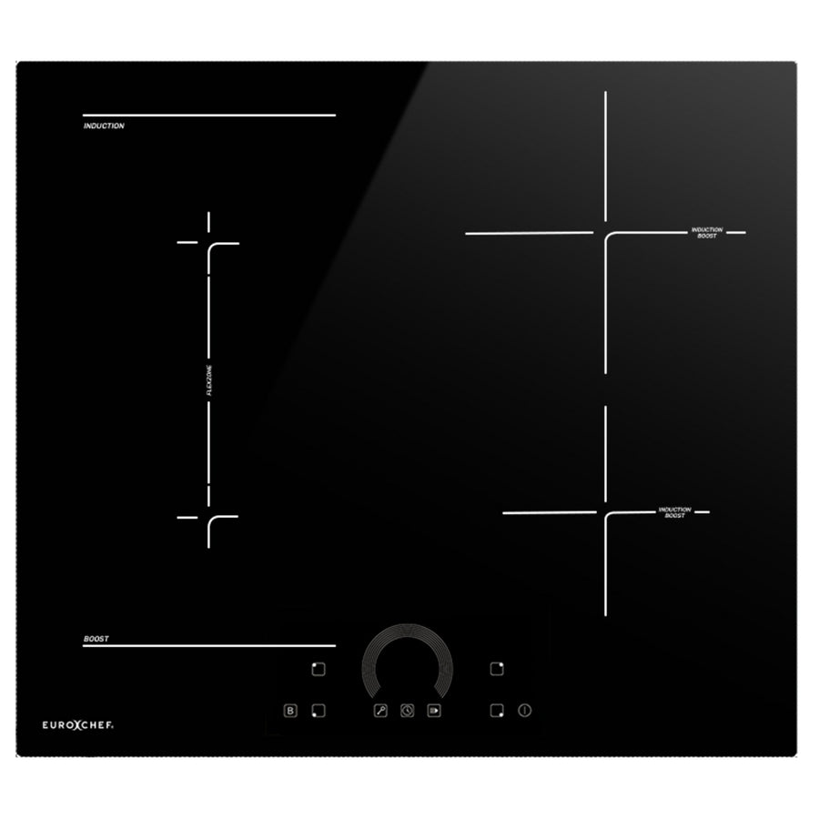 EUROCHEF 60cm 4 Zone Induction Cooktop, 7200W Electric, FlexZone Function, Touch Controls, image 11