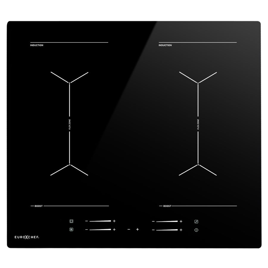 EuroChef 60cm 4 Zone Induction Cooktop, 7200W Electric, Dual Link Bridged Zone Hobs, Touch Controls, image 11