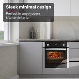 EuroChef 60cm Stainless Built-in 70L Grill 8 Function Fan Forced Electric Wall Oven - Extra Image