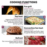 EuroChef 60cm Stainless Built-in 70L Grill 8 Function Fan Forced Electric Wall Oven - Extra Image