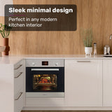EuroChef 80L Oven Fan Forced Wall Built in Electric Stainless Steel - Front View