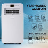 CARSON  2.9kW Reverse Cycle Portable Air Conditioner and Heater, with Dehumidifier, Cooling and Heating AC - Side View