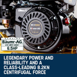 Baumr-AG 61kg 6.5HP Plate Compactor- BCX650 - Side View