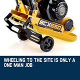 Baumr-AG 61kg 6.5HP Plate Compactor- BCX650 - Top-Down View