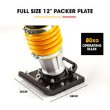 Baumr-AG 80kg Tamper Rammer Compactor - Wacker Petrol 7HP Packer Jack Plate - Side View