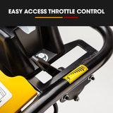 Baumr-AG 80kg Tamper Rammer Compactor - Wacker Petrol 7HP Packer Jack Plate - Close-Up Angle