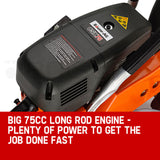 Baumr-AG 75cc Concrete Cut Off Demolition Saw Wet Demo Road Cutter Brick - Top-Down View