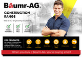 BAUMR-AG 2400W Electric Concrete Saw 355mm Demolition Cutter Wet Dry Demo Tool Circular Cutting - Front View