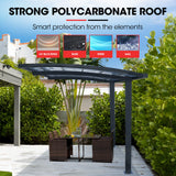 SHADE SHIELD Single Cantilever Carport 3.0m x 5.5m x 3.5m, Aluminium Alloy Frame, Polycarbonate Roof