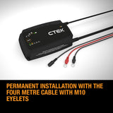 CTEK M15 Automatic Marine Boat Battery Charger Maintainer 12V Lead Acid Lithium - Front View