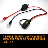 CTEK Comfort Indicator Eyelet M6 56-629 Battery Charger 50cm Cable ACCessory - Front View