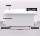 PROTEGE 2 Inlet Grey Water Pump for Bathroom Fixtures Shower Basin Bath - 45-Degree Angle