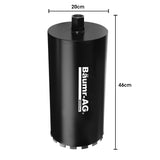 Baumr-AG 202 x 400mm Diamond Core Drill Bit DBX Series, Industrial 1.1/4-UNC - Front View