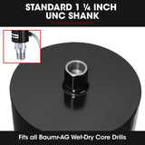 Baumr-AG 254 x 400mm Diamond Core Drill Bit DBX Series, Industrial 1.1/4-UNC - Top-Down View