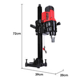BAUMR-AG 3000W 200mm Concrete Core Drill with Stand Rig - Front View