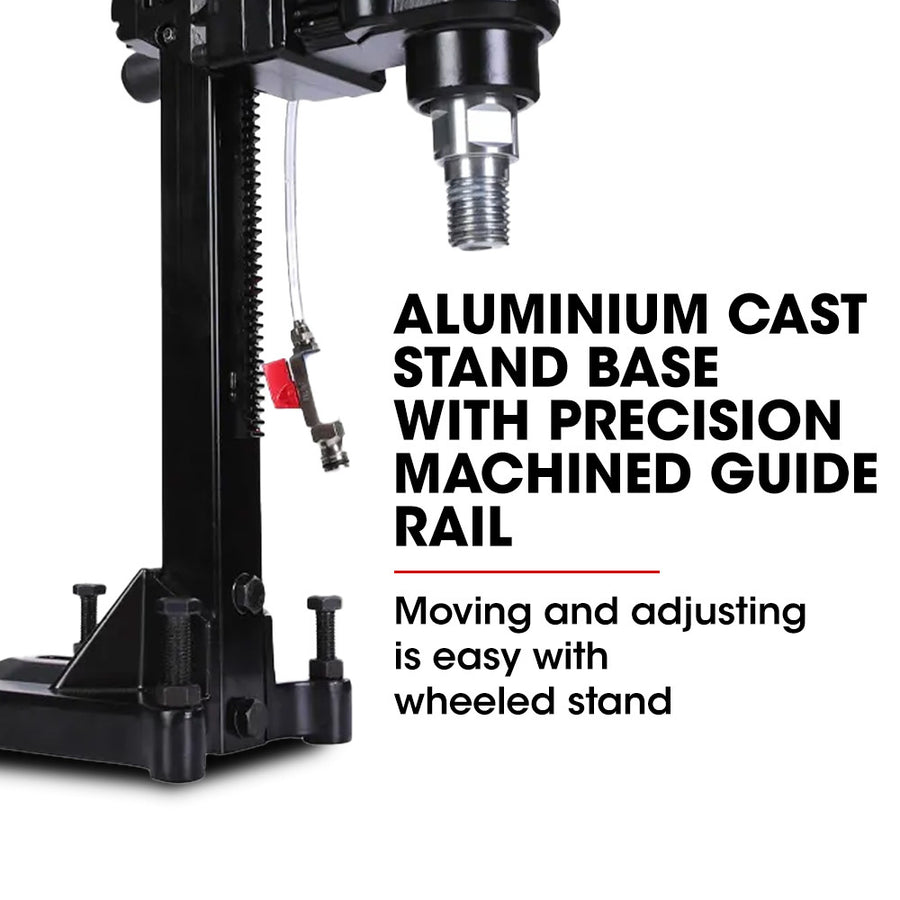 BAUMR-AG 3200W 280mm Vertical Stand Core Drill & 202mm Drill Bit Combo, for Demolition Concrete Coring Hole Drilling