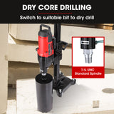 BAUMR-AG 3200W 280mm Concrete Core Drill with Stand Rig - Close-Up Angle