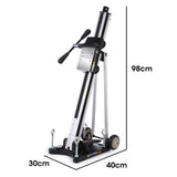 BAUMR-AG Adjustable Core Drill Wheeled Rig Stand - Front View