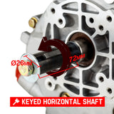 Baumr-AG 7HP DIESEL Stationary Engine 4 Stroke OHV Horizontal Shaft Motor - Top-Down View