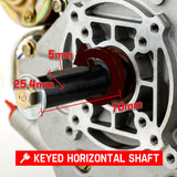Baumr-AG 10HP Diesel Stationary Engine Electric Start OHV Replacement Motor - Top-Down View