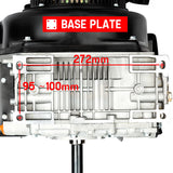 Baumr-AG 10HP Diesel Stationary Engine Electric Start OHV Replacement Motor - Rear View