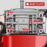 Baumr-AG 7HP Petrol Engine Stationary Motor OHV Horizontal Shaft Electric Start 4-stroke - Rear View