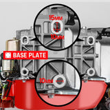 Baumr-AG 7HP Petrol Engine Stationary Motor OHV Horizontal Shaft Electric Start 4-stroke - Low Angle