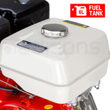 Baumr-AG 13HP Petrol Stationary Engine 4-stroke OHV Motor Horizontal Shaft Recoil Start - Low Angle