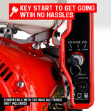Baumr-AG 16HP Stationary Engine Petrol Direct Ignition OHV 4-Stroke Electric Recoil Start - Low Angle