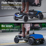 EQUIPMED Electric Mobility Scooter Portable Folding for Elderly Older Adult, SmartRider Black & Blue - Extra Image