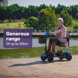 EQUIPMED Electric Mobility Scooter Portable Folding for Elderly Older Adult, SmartRider Black & Blue - Extra Image