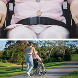 EQUIPMED 24 Inch Folding Wheelchair Lightweight Portable for Elderly and Disabled, Grey - Extra Image