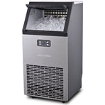 POLYCOOL Commercial Ice Maker Machine, up to 60kg/24hr, Timer & Self Cleaning Programs