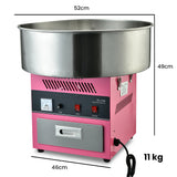 EUROCHEF 1000W Commercial Cotton Candy Machine Fairy Floss Maker - Rear View