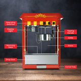 EUROCHEF Commercial Electric Popcorn Maker Machine Pop Corn Popper Cooker - Front View