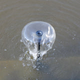 Protege Water Feature Fountain Pond Pump, w/ Solar Panel, Lithium Battery, Remote Control, Nozzle kit - Top-Down View
