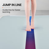 PROFLEX  300x100x10cm Inflatable Air Track Mat Tumbling Gymnastics, Multi-Coloured (No Pump) - Top-Down View