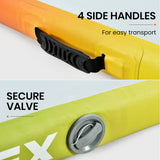 PROFLEX  300x100x10cm Inflatable Air Track Mat Tumbling Gymnastics, Multi-Coloured (No Pump) - 45-Degree Angle