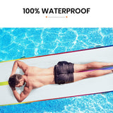PROFLEX  300x100x10cm Inflatable Air Track Mat Tumbling Gymnastics, Multi-Coloured (No Pump) - Low Angle