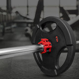 PROFLEX 2x 50mm Olympic Gym Barbell Collar Lock Clips, for Home Fitness Bodybuilding Weights Training Lock Clips - Side View