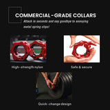 PROFLEX 2x 50mm Olympic Gym Barbell Collar Lock Clips, for Home Fitness Bodybuilding Weights Training Lock Clips - 45-Degree Angle