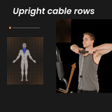 PROFLEX Multi Home Gym Station Bench Press Preacher Cable Machine Back Equipment - Low Angle
