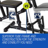 PROFLEX Multi Home Gym Station Bench Press Preacher Cable Machine Back Equipment - Top-Down View