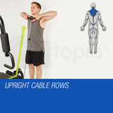 PROFLEX Multi Home Gym Station Bench Press Preacher Cable Machine Back Equipment - Extra Image